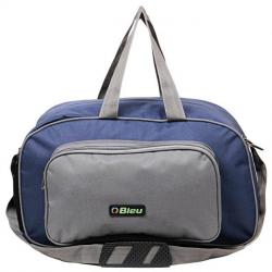 Bleu Sturdy Blue And Gray Duffle Bag Large, 20 Inches