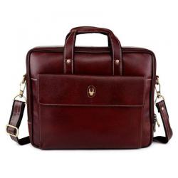 WildHorn Brown Leather Office Messenger Bag