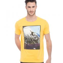 Spykar Yellow T-Shirt