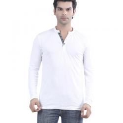 Maniac White Cotton T-shirt