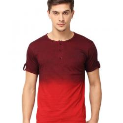 Campus Sutra Multi Henley T Shirt