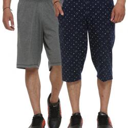 Vimal Multi Shorts With Capri Pack Of 2