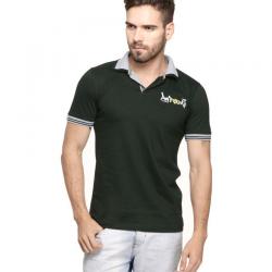 Mode Vetements Green Slim Fit Polo T Shirt