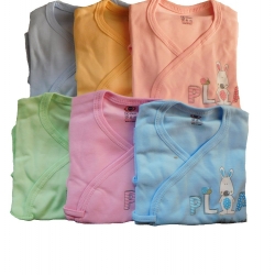 Zero Baby Front Open Side-Tie Up Top Full Sleeves 3 To 6 Months