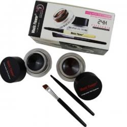 Forteens Music Flower 2 In 1, Black & Brown, Gel Eyliner 6 G