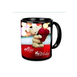 Jiya Creation1 Love Taddy Happy Birthday Black Ceramic Ceramic Mug