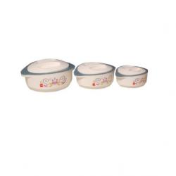 Cello Pack Of 3 Casserole Set