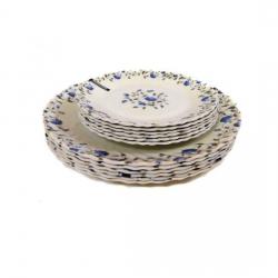 Wood & Kemp Smart Dinning Maria 12 Pieces Printed Melamine Plate Set