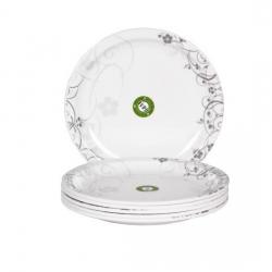 Iveo NSC Round 8" Quarter Plate Printed Melamine Plate Set