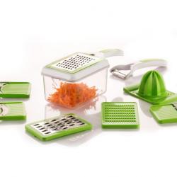 Classic Essentials Vegetables Slicer, Grater With Juicer Multicolour