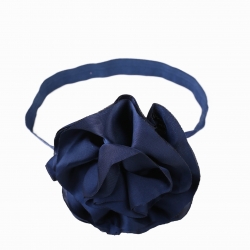 Pikaboo Big Shiny Rose headband - Midnight Blue
