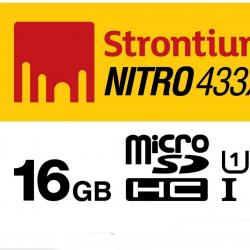 Strontium Nitro 16GB 65MB/s Class 10 UHS-1 microSDHC Card, SRN16GTFU1R