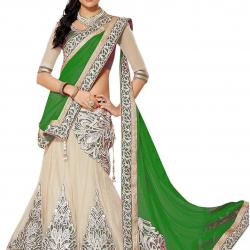 Clickedia Womens Net Lehenga CholiMaterial_ Green _ Free Size