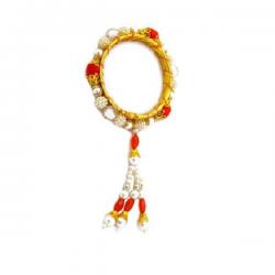 Elite Handicrafts Pearl Design Lumba Rakhi