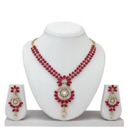 Atasi International Alloy Jewel Set Pink