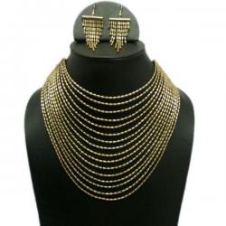 VR Designers Metal Jewel Set Gold