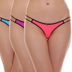 Aruba Womens Bikini Blue, Pink, Purple Panty
