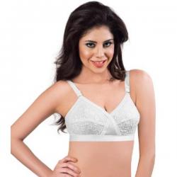 Salient Pro Womens Full Coverage White Bra