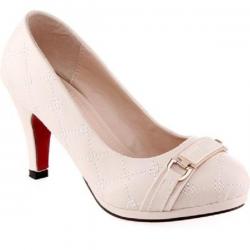Kielz Fancy Women Beige Heels, Beige