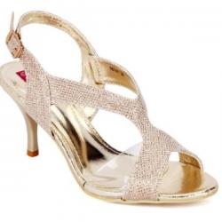 SOLE TO SOUL Women Gold Heels Gold