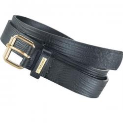 Titan Women Black Genuine Leather Belt, Black