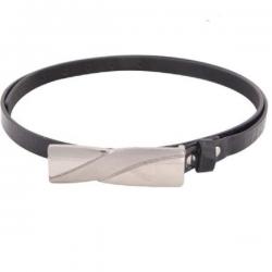 SkyWays Women Casual Black Artificial Leather Belt