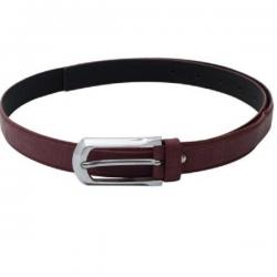 Royal County Of Berkshire Polo Club Women Casual Maroon Texas Leatherite Belt