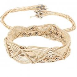 Jainsons Girls, Women Casual Beige Fabric Belt