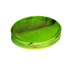 Wood &amp; Kemp Smart Dinning Banana leaf 11.50 Inch full Printed Melamine Plate Set