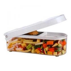 Ganesh Stainless Steel Vegetable And Fruit Chopper - White