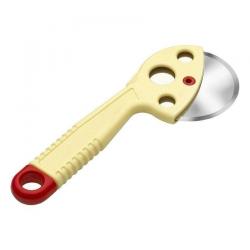 Connectwide Stainless Steel Pizza and Pastry Cutter - Beige