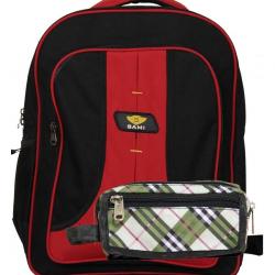 Sami Red Polyester Kids School Bag