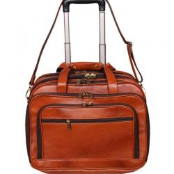 Leather World Tan Overnighter