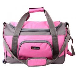 Bleu Pink 2 Wheel Duffle Trolley 20 Inches