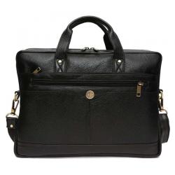 Hammonds Flycatcher Latest Black Leather Office Bag