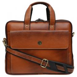 Hammonds Flycatcher Tan Leather Office Bag