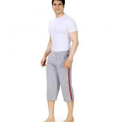 Zebu Gray Cotton Capris